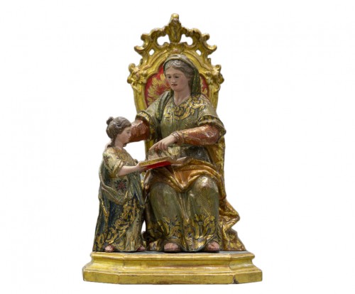 Sainte Anne, bois sculpté et polychromé