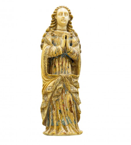Our Lady - 17th century Indo Portuguese Ivory
