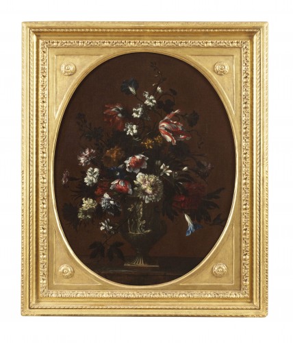 Vase of Flowers - Nicolas Baudesson (1611 - 1680) - Paintings & Drawings Style Louis XIV