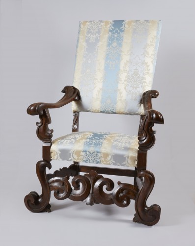 Pair Of 17th-century Venetian Armchairs - Seating Style 