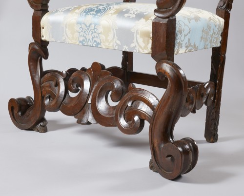  - Paire de fauteuils vénitiens du XVIIe siècle