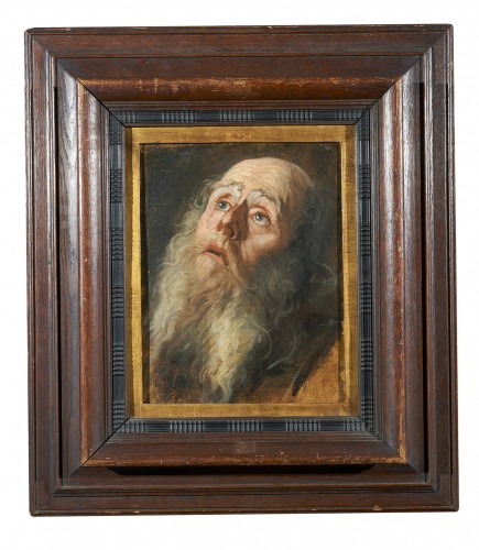 XVIIe siècle - Tête de vieillard, école flamande du17e siècle