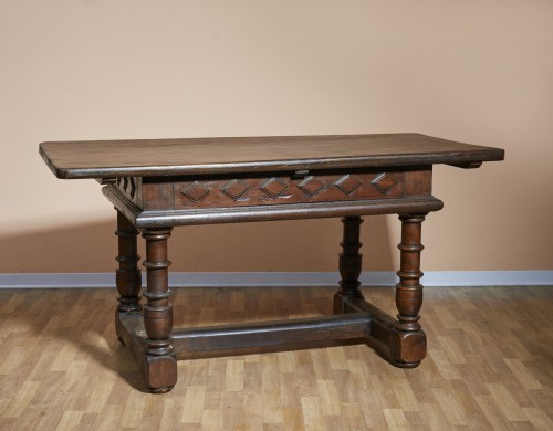 Furniture  - Emiliano Solid Walnut Table 17th century