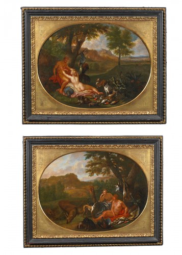 Scenes galantes - Hendrick Van Limborch ( 1681 - 1759 )