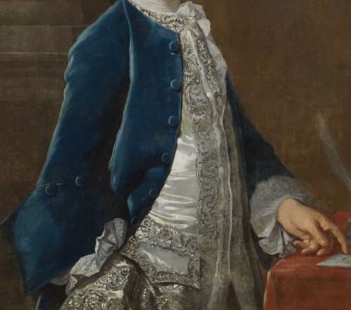 Portrait d'un Gentilhomme et une Dame, école française du 18e siècle - Riccardo Moneghini