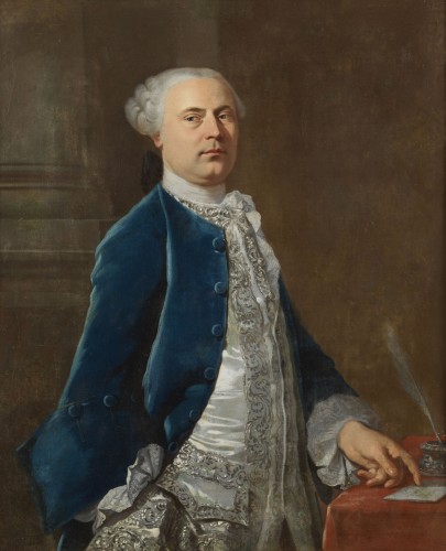 18th century - Portrait Of A Gentleman and a Dame 18th centuury French School 