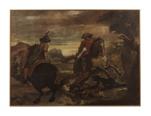 17th Century Flemish School Hunting Scene