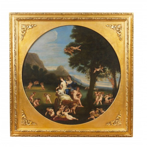 Allégorie de la Terre avec putti Felice Cignani ( 1660 - 1724 )