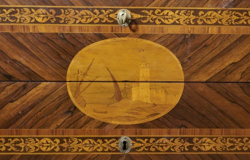 Louis XVI - Commode Louis XVI école Italienne