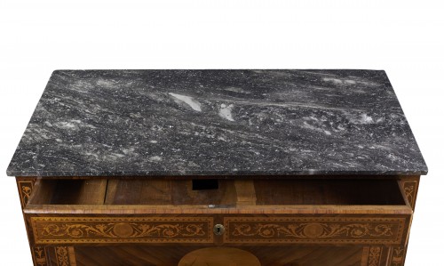 Antiquités - Commode Louis XVI école Italienne
