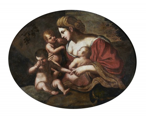 Allégorie de la Charité - école émilienne du 17e siècle - Tableaux et dessins Style Louis XIV