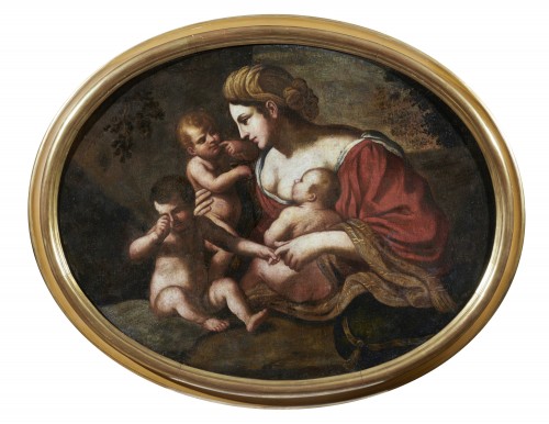 Tableaux et dessins Tableaux XVIIe siècle - Allégorie de la Charité - école émilienne du 17e siècle