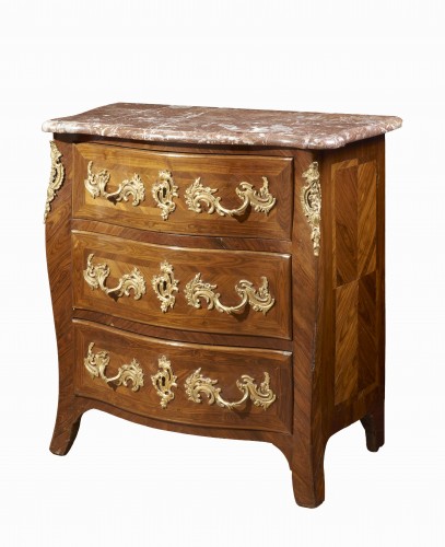 Furniture  - Small FrencLouis XVI h Chest Of Drawers Signed Moreau
