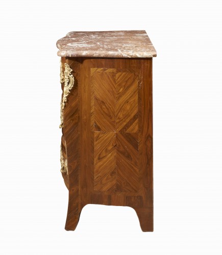 17th century - Small FrencLouis XVI h Chest Of Drawers Signed Moreau