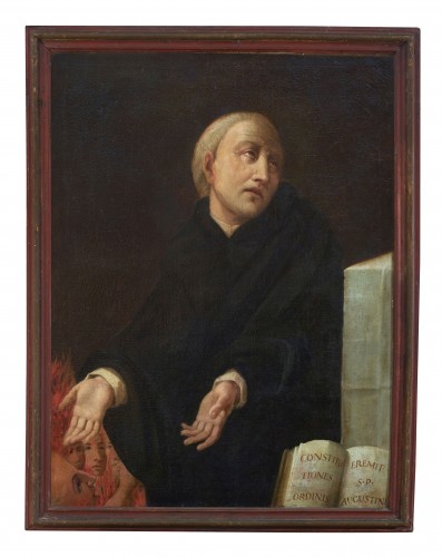 Portrait du personnage, peinture flamande de la fin du XVIIe siècle - Riccardo Moneghini