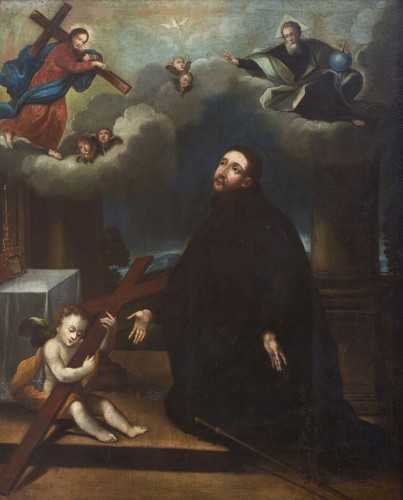 St. Ignatius Of Loyola In Adoration, Italy 17th century