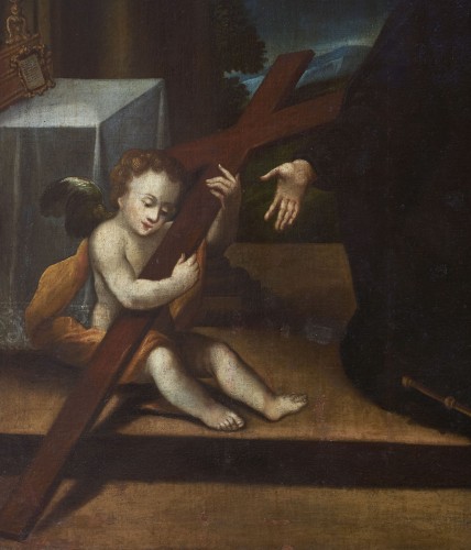 St. Ignatius Of Loyola In Adoration, Italy 17th century - 