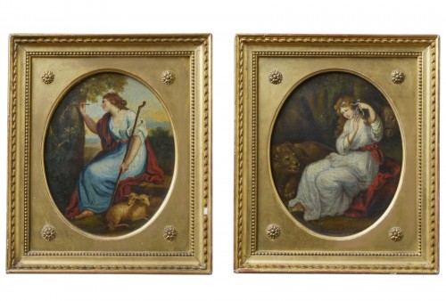 Pair Of French School Allegories Early 1700s