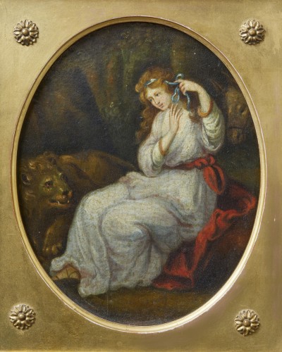 Paire d'allégories de, école française fin XVIIe début XVIIIe siècle - Louis XV