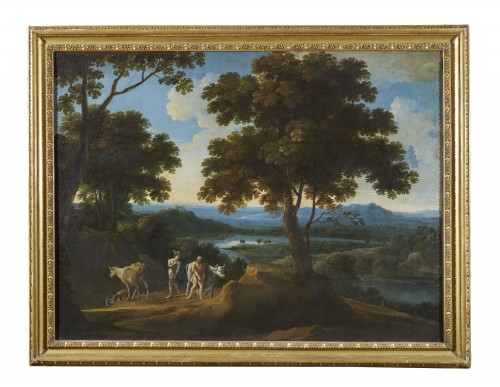 Paysage avec Mercure et Argo  - Francesco grimaldi ( 1606 - 1680 ) - Tableaux et dessins Style Louis XIV