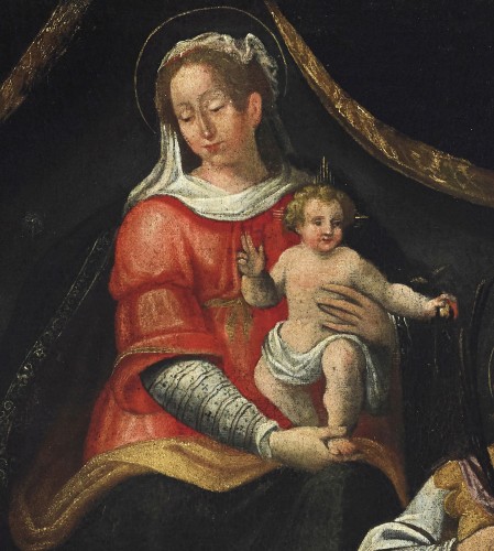 Paintings & Drawings  - Madonna with Child - Pietro Ronzelli (1588 - 1621)