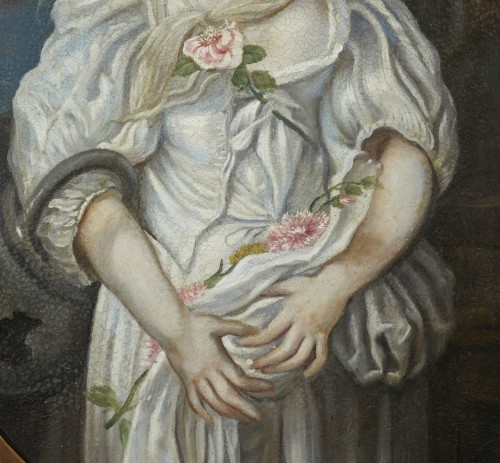 Paintings & Drawings  - Portrait of a young girl with a pitcher, late 18th century after Jean-Baptiste Greuze