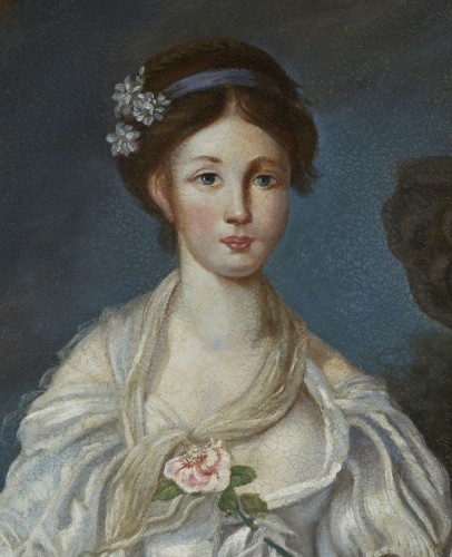 Portrait of a young girl with a pitcher, late 18th century after Jean-Baptiste Greuze - 