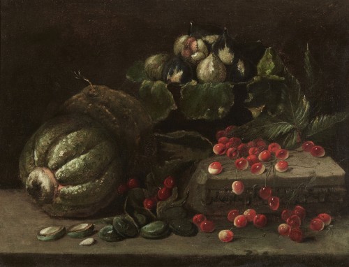 Nature morte aux fruits et légumes, Rome, XVIIe siècle