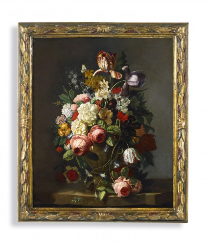 Vase Of Flowers, Flemish School, From The Second Half Of The 18th Century - Paintings & Drawings Style Louis XVI