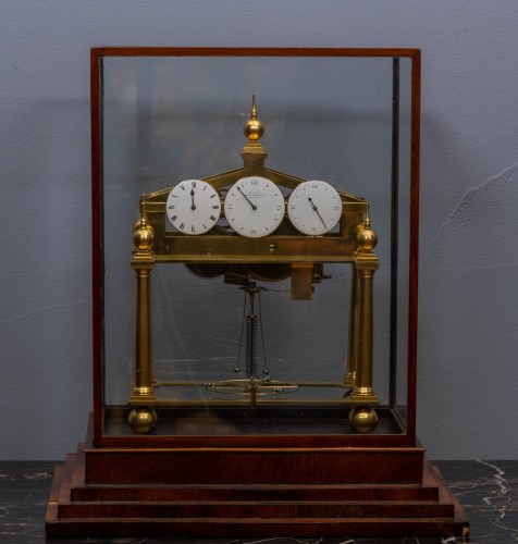 A Regency gilt brass skeleton clock - 