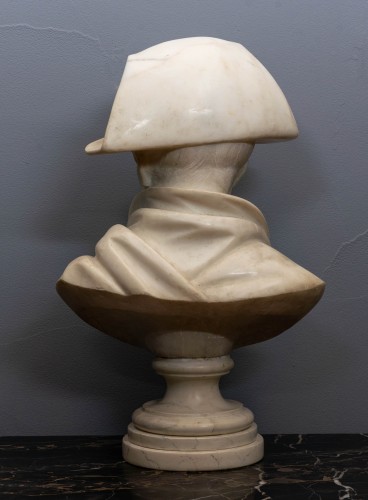 Sculpture  - A white marble bust of Napoleon Bonaparte
