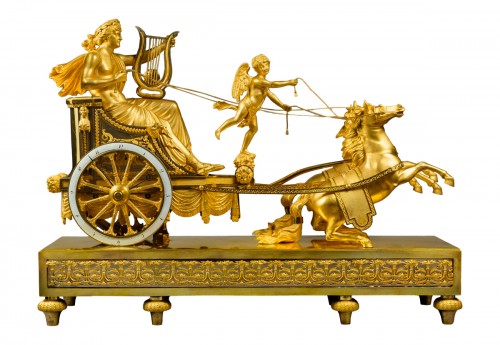 A Directoire Chariot Clock Of Eight Day Duration By Jean-Simon Deverberie