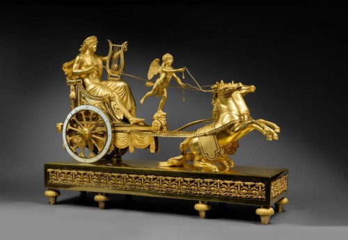 A Directoire Chariot Clock Of Eight Day Duration By Jean-Simon Deverberie - Horology Style Directoire