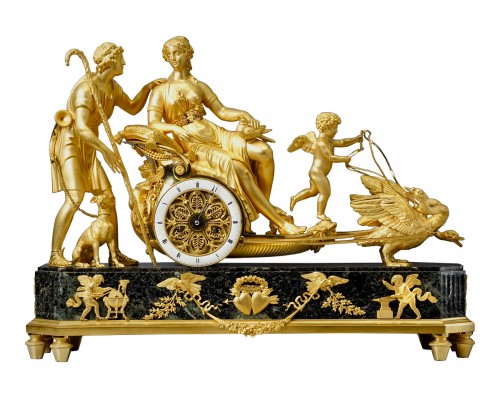 An Empire chariot clock attributed to André-Antoine Ravrio 