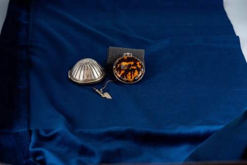 Montre de poche victorienne en argent et en écaille de tortue - Richard Redding Antiques