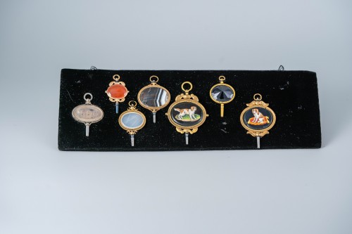 A Collection Of Georgian Pocket Watch Keys - Horology Style 