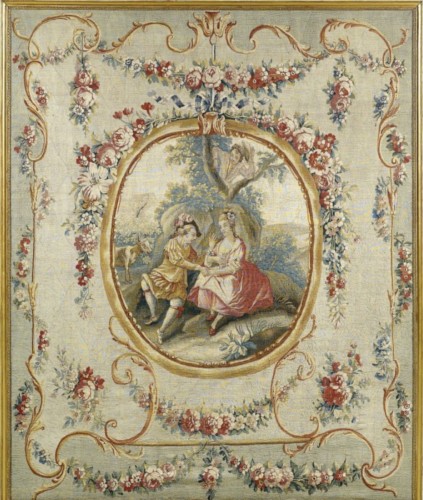 Tapisserie & Tapis  - Une paire de tapisseries Louis XVI, Manufacture de Beauvais vers 1770/80