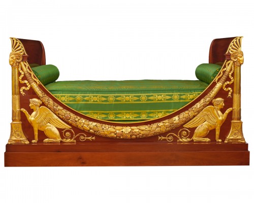Le lit de l'empereur Napoléon au Palais de Compiègne