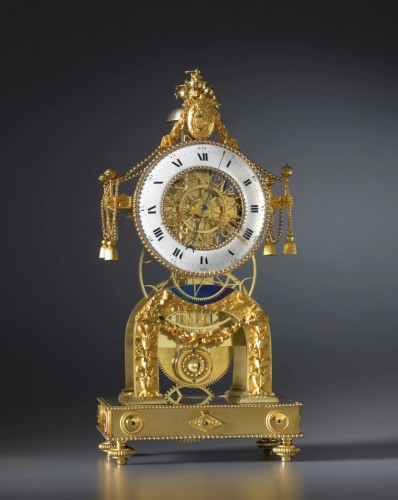 Horloge squelette Directoire de N. J. Bellet - Horlogerie Style Directoire