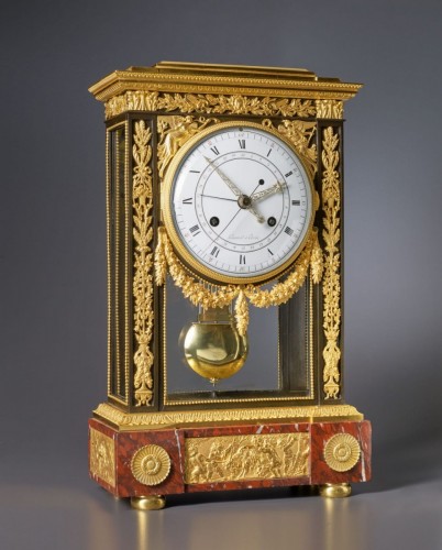 A Directoire Table Regulator Of At Least Two Weeks Duration By Lamiral - Horology Style Directoire