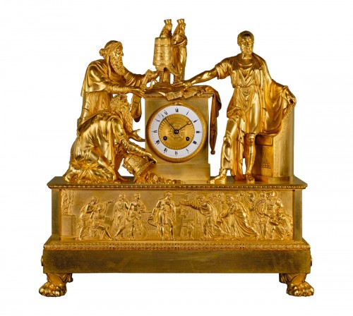 An Empire Mantel Clock Of Eight Day Duration By Chatourel