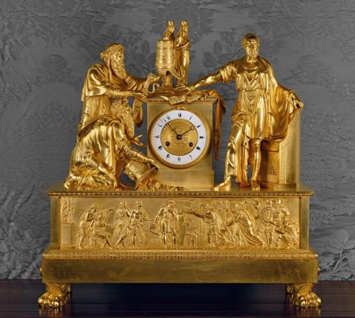 An Empire Mantel Clock Of Eight Day Duration By Chatourel - Horology Style Empire
