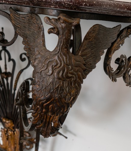 A Louis XV Wrought Iron Console Table - 