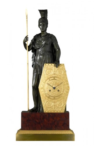Pallas Athéna , A Very Fine Quality Empire Figural Clock