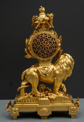 Horology  - An Exceptional Louis XVI Pendule "Au Lion"
