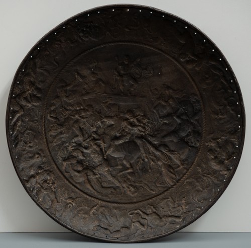 Italian Renaissance Parade Shield (Rotella) with the Rape of the Sabines - Collectibles Style Renaissance