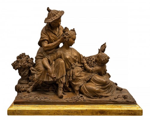 The Toilette, A Chinoiserie Terracotta Group