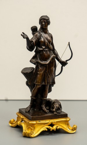 A pair of bronze statuettes of Atalanta and Meleager - Sculpture Style Louis XV