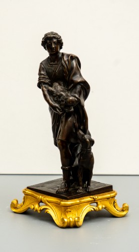 A pair of bronze statuettes of Atalanta and Meleager - 