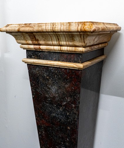 Pair of Tapered Marble Pedestals, France, circa 1860 - 